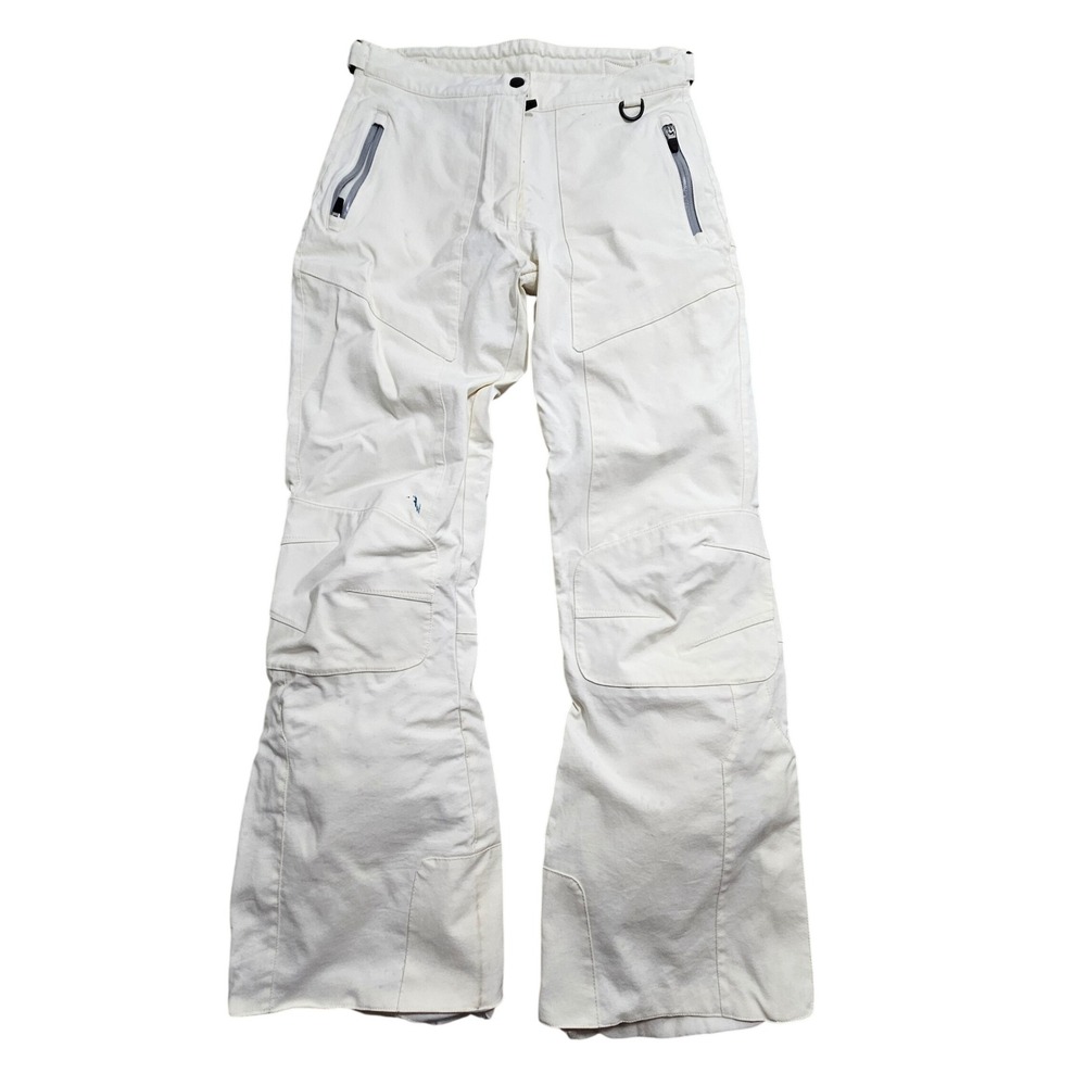 Obermeyer Womens White Insulated Ski Snowboard Pants Style 65136 Size 8 Ladies *